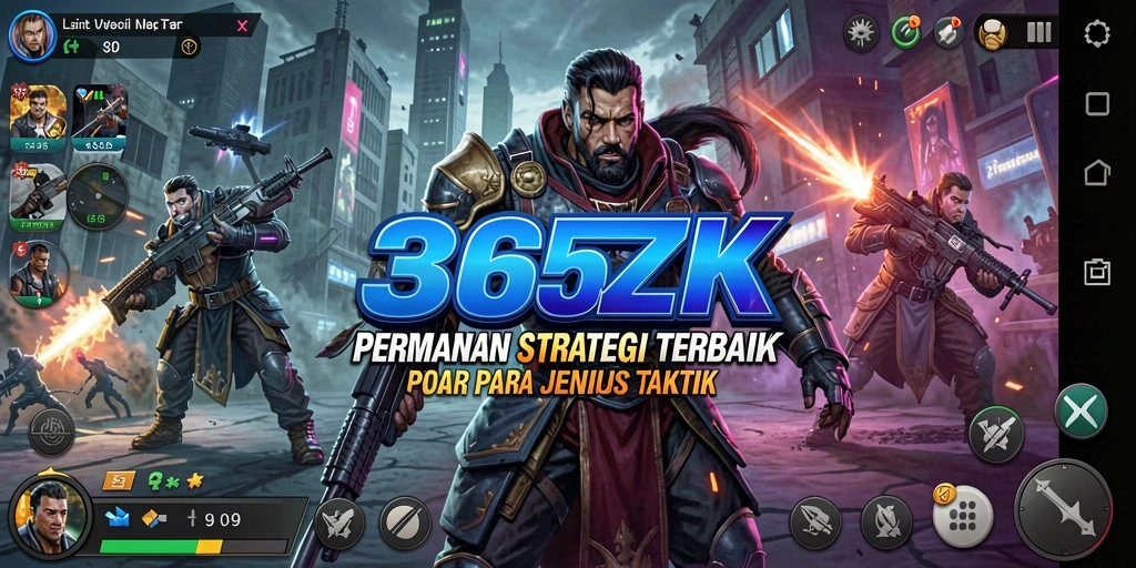 Tampilan gameplay menegangkan dan strategi mendalam di 365ZK.