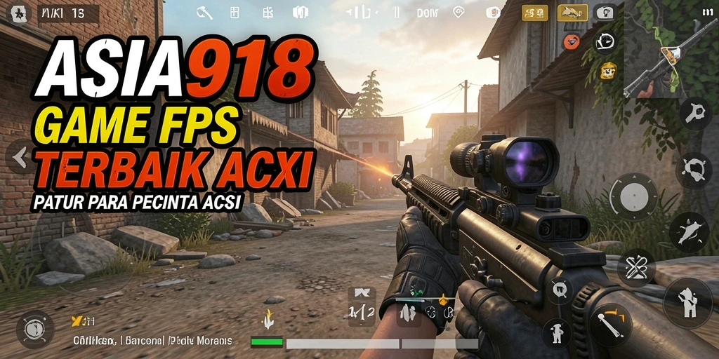 Screenshot ASIA918 menampilkan aksi tembak-menembak yang intens.