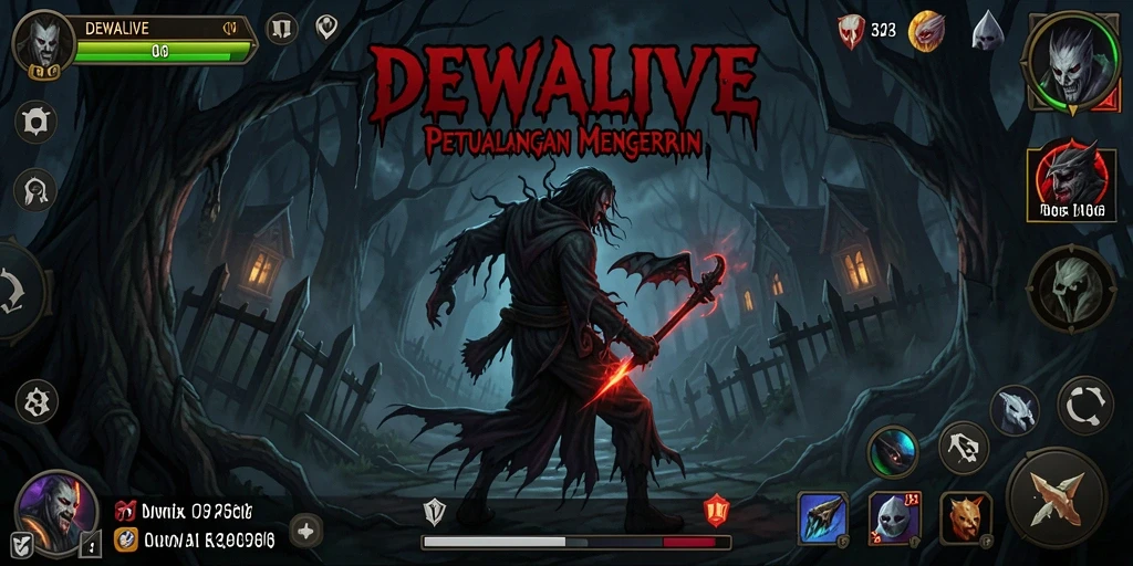 Gameplay mengerikan DEWALIVE menunjukkan suasana yang mencekam.