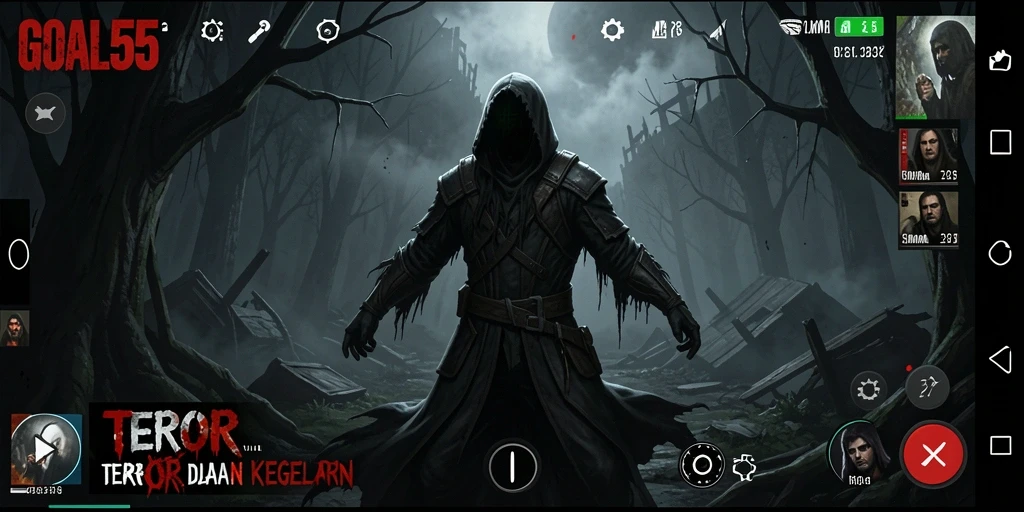 Gameplay GOAL55 yang menakutkan dan mencekam.
