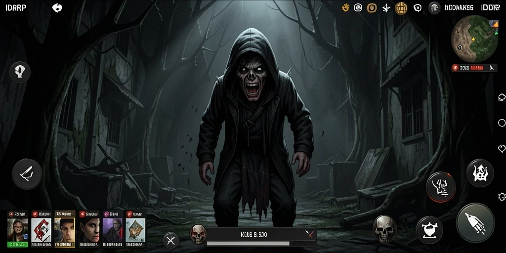 Gameplay menyeramkan dalam IDRRP, menampilkan suasana mencekam.