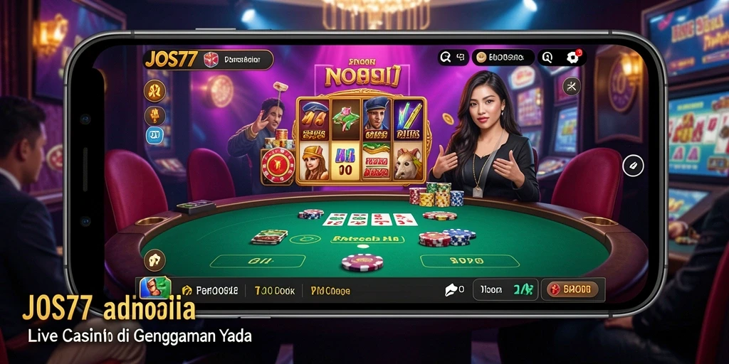 Tampilan permainan Live Casino JOS77 yang mendebarkan dan interaktif.