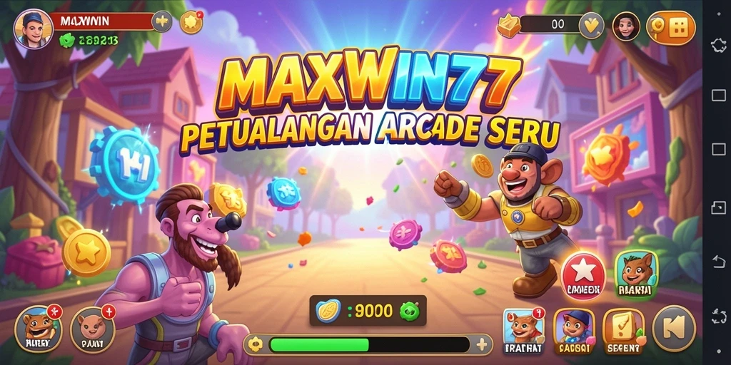 Screenshot gameplay MAXWIN77 memperlihatkan keseruan petualangan Arcade.