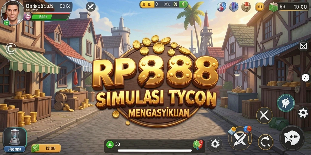 Tampilan gameplay RP888 yang menarik dan penuh warna.