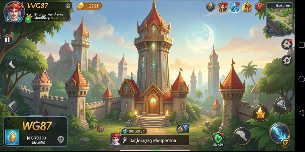 Gameplay menarik dari WG87 dengan menara yang kuat melawan gelombang musuh.